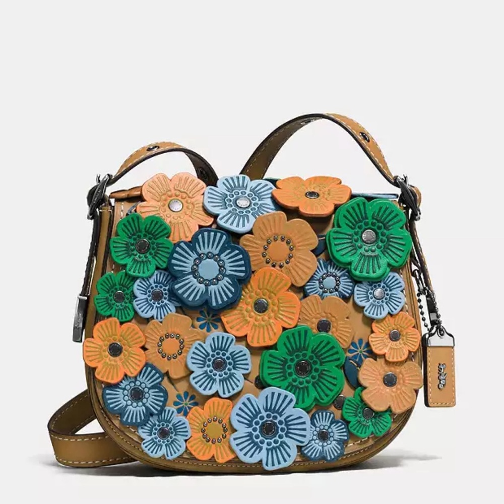 Coach Saddle 23 With Tea Rose Crossbody Bag